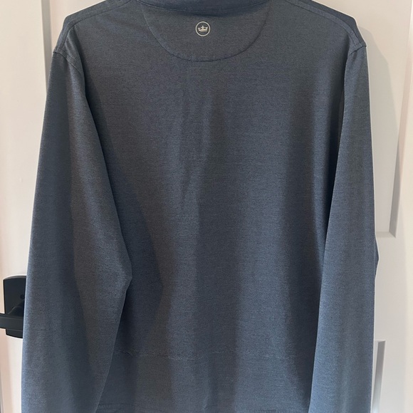 Peter Millar Men's Steel Blue Zip-Up - Picture 3 of 3